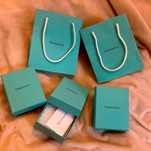 2 bags and 3 boxes tiffany&co.